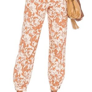 Lovers + Friends Kacey Pant in Caramel Brown Floral
